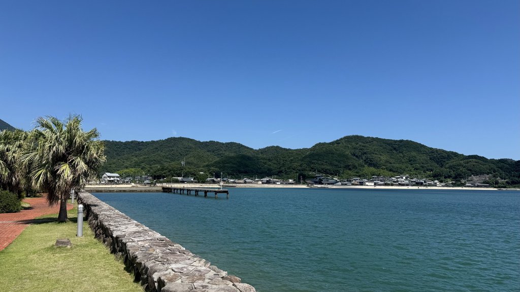 会場から望む海